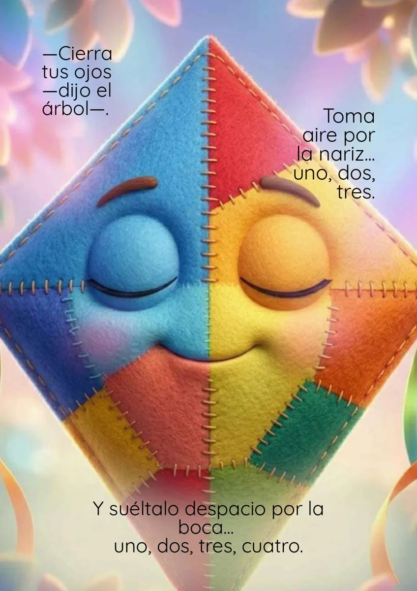 Ejercicio de respiración Probemos juntos del cuento Volita